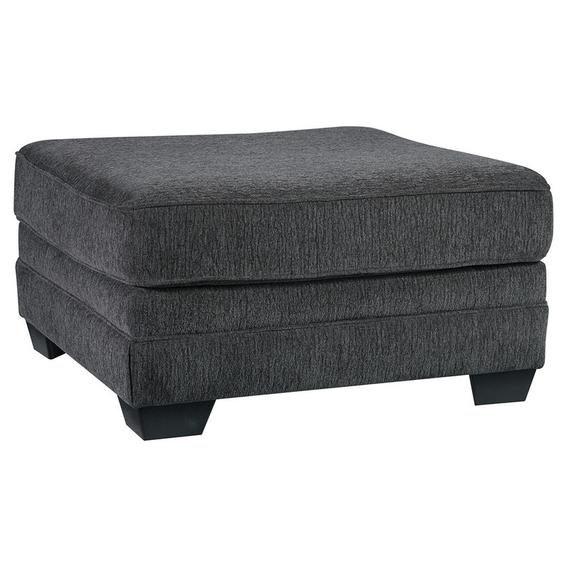 Tracling – Oversized Accent Ottoman – Slate