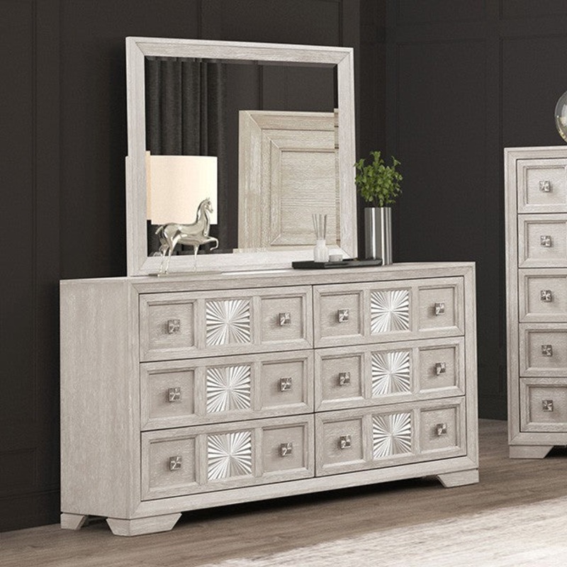 ARGENTHART DRESSER By FURNITURE OF AMERICA FM7368GY-D