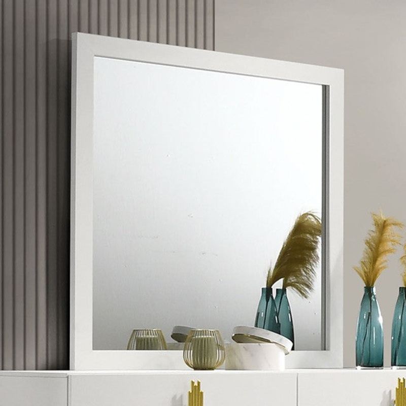 BASILDON MIRROR By FURNITURE OF AMERICA FM7271WH-M