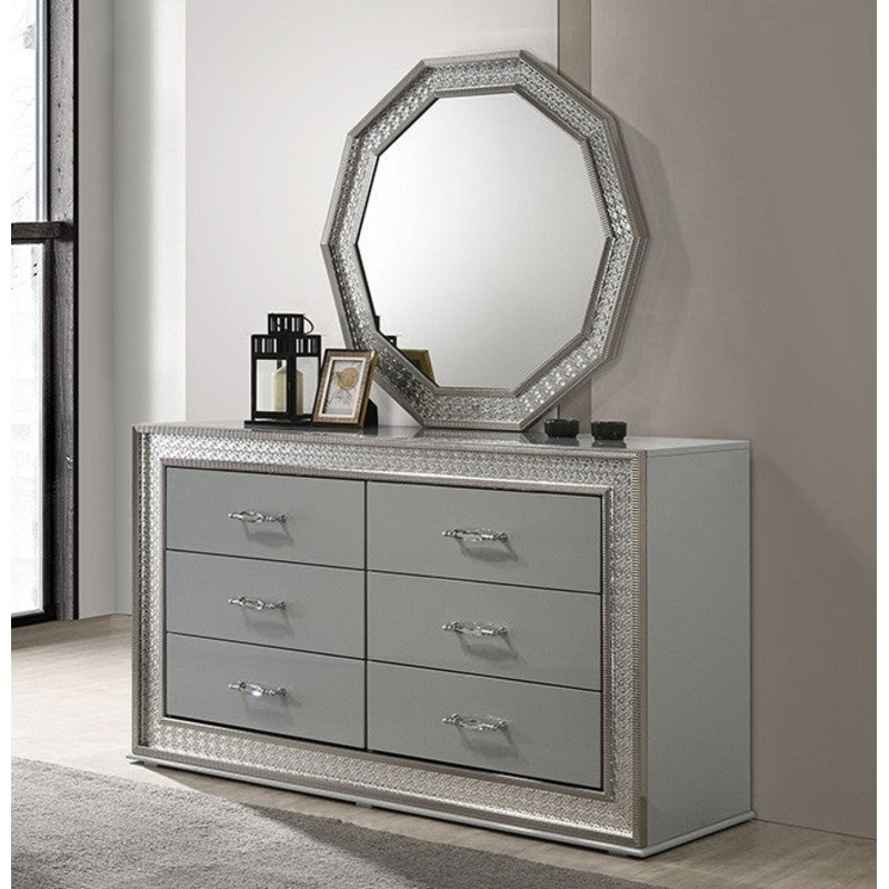 CASSIOPEIA DRESSER By FURNITURE OF AMERICA FM7253GY-D