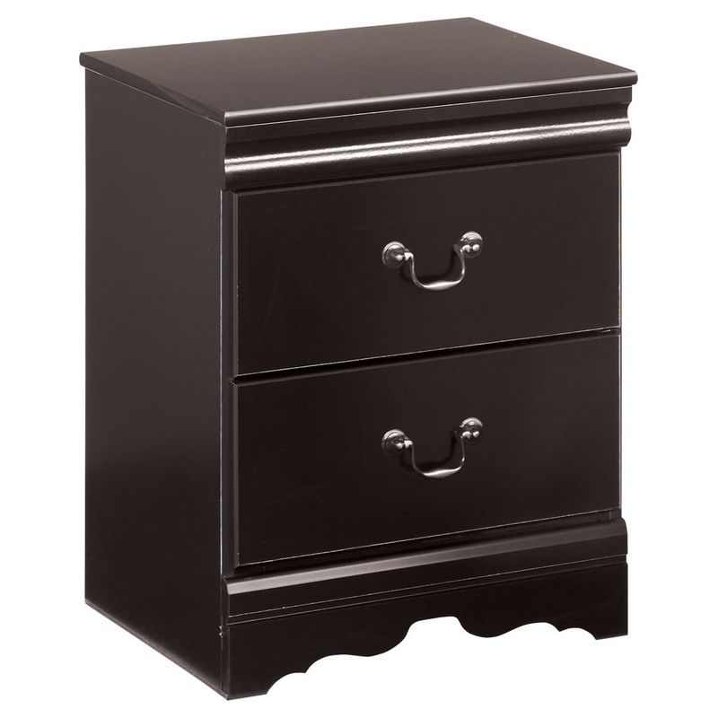 Huey Vineyard – Two Drawer Night Stand – Black