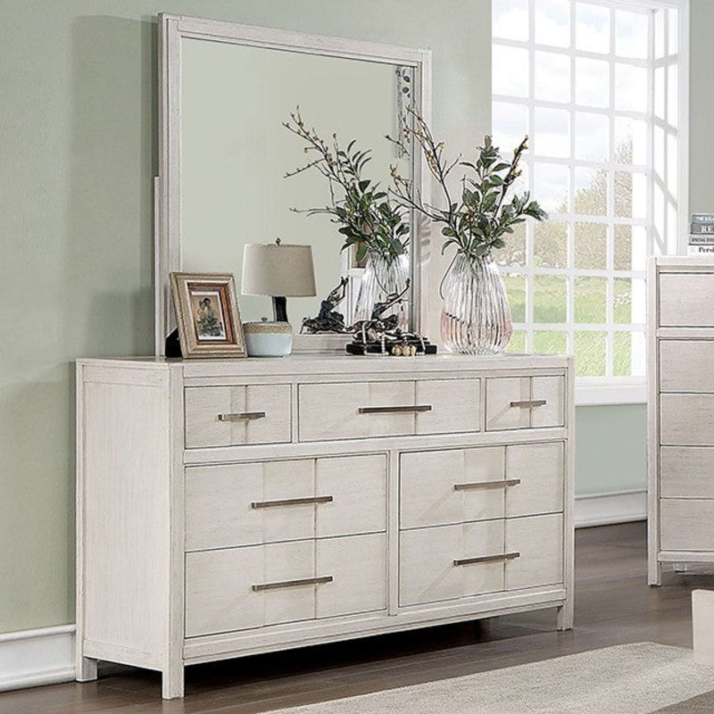 BERENICE DRESSER By FURNITURE OF AMERICA CM7580WH-D
