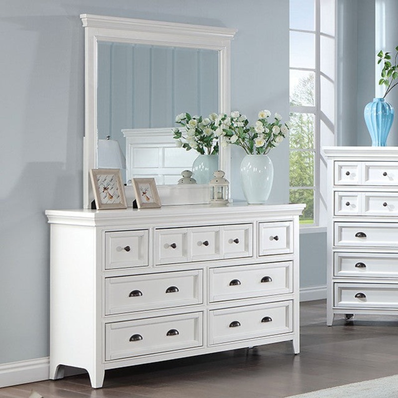 CASTILE DRESSER By FURNITURE OF AMERICA CM7413WH-D