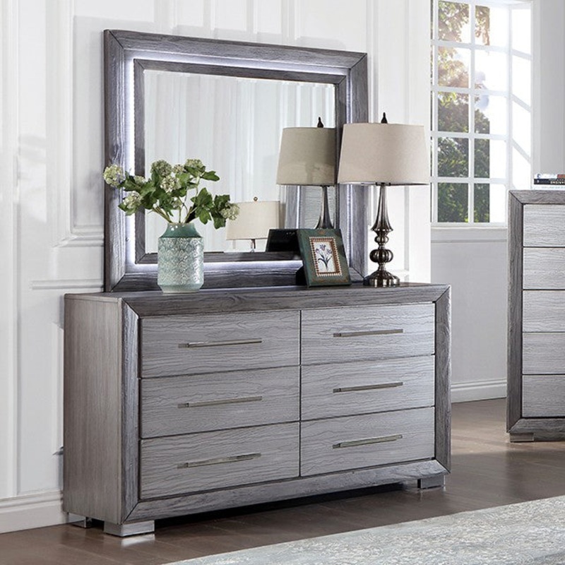 RAIDEN DRESSER By FURNITURE OF AMERICA CM7468GY-D