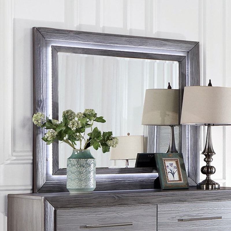 RAIDEN MIRROR By FURNITURE OF AMERICA CM7468GY-M
