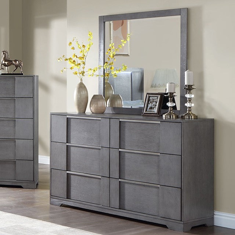REGULUS DRESSER By FURNITURE OF AMERICA CM7475GY-D