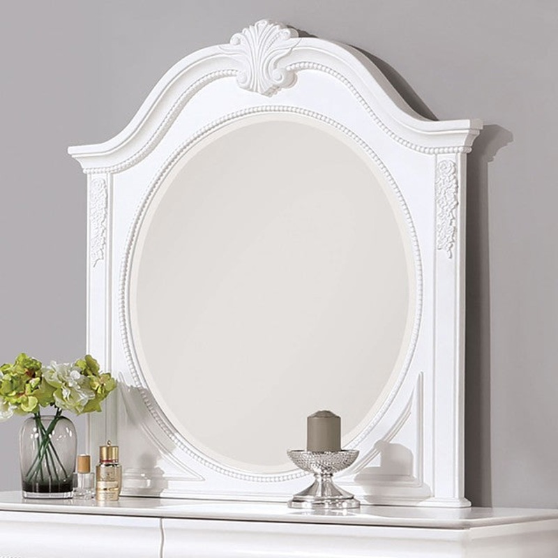 ALECIA MIRROR By FURNITURE OF AMERICA CM7458WH-M