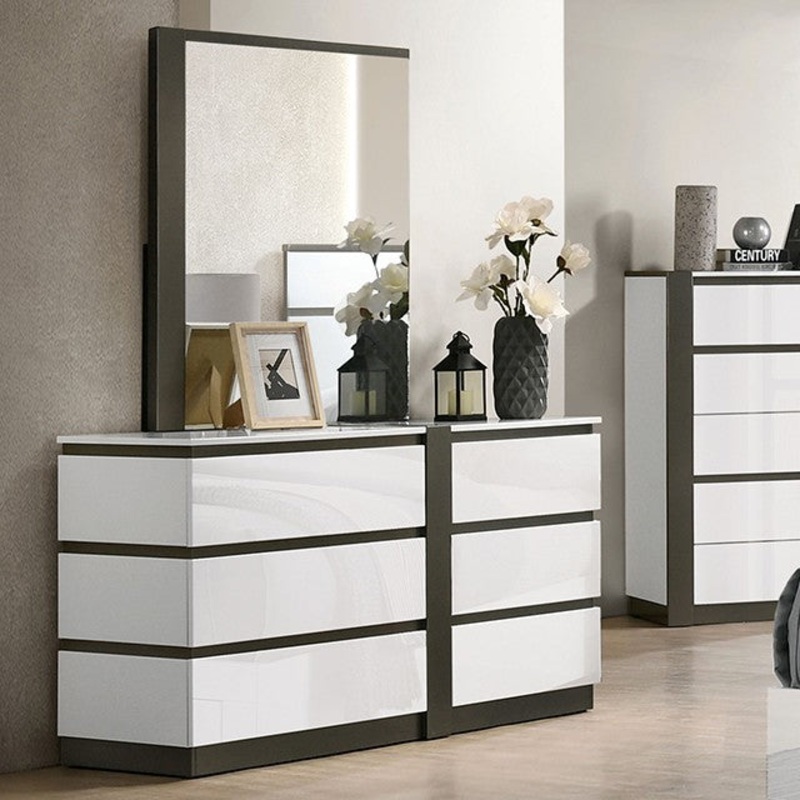 BIRSFELDEN DRESSER By FURNITURE OF AMERICA FOA7225WH-D