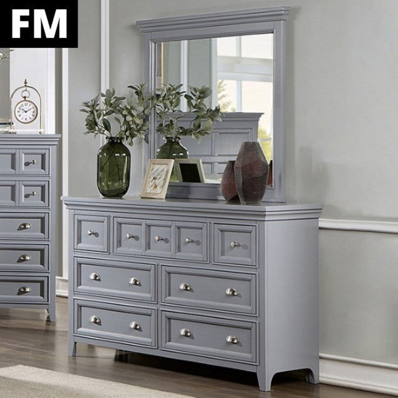 CASTLILE DRESSER By FURNITURE OF AMERICA FM7413GY-D