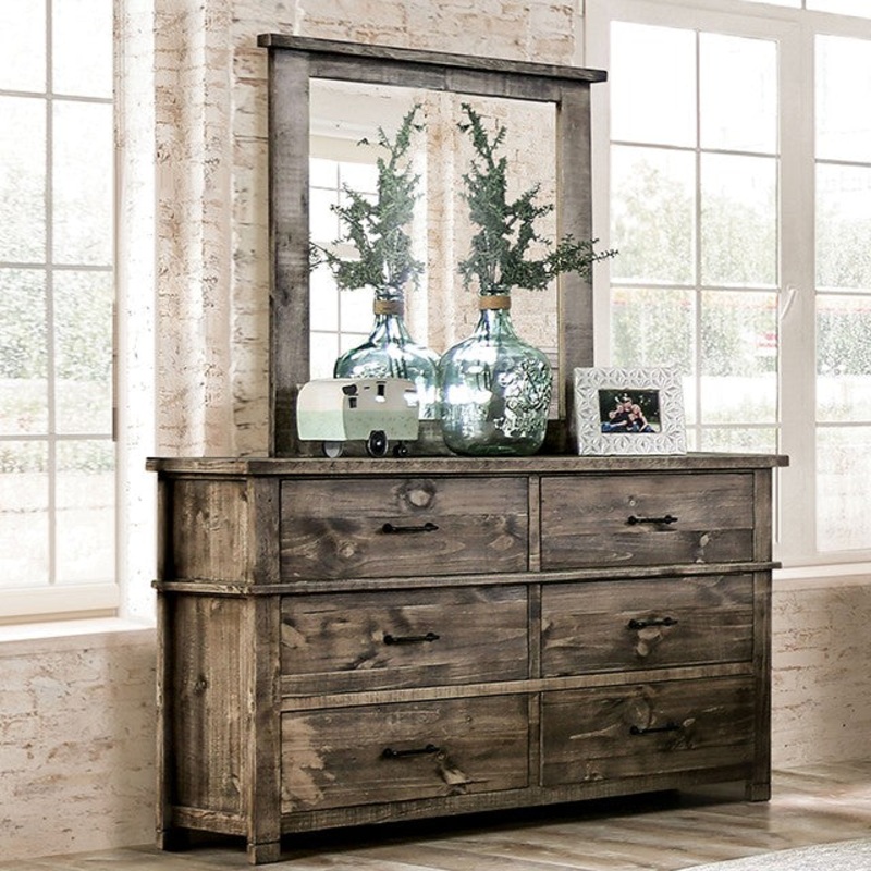 WOODBURN DRESSER By FURNITURE OF AMERICA EM7071BR-D