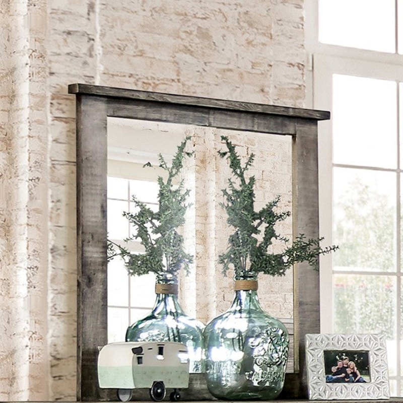 WOODBURN MIRROR By FURNITURE OF AMERICA EM7071BR-M