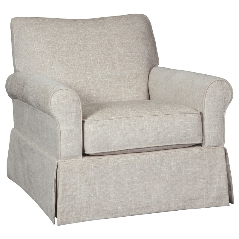 Searcy – Swivel Glider Accent Chair – Quartz