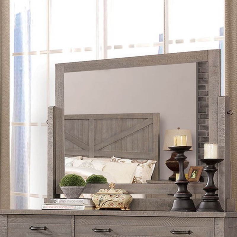 BRENNA MIRROR By FURNITURE OF AMERICA CM7435GY-M