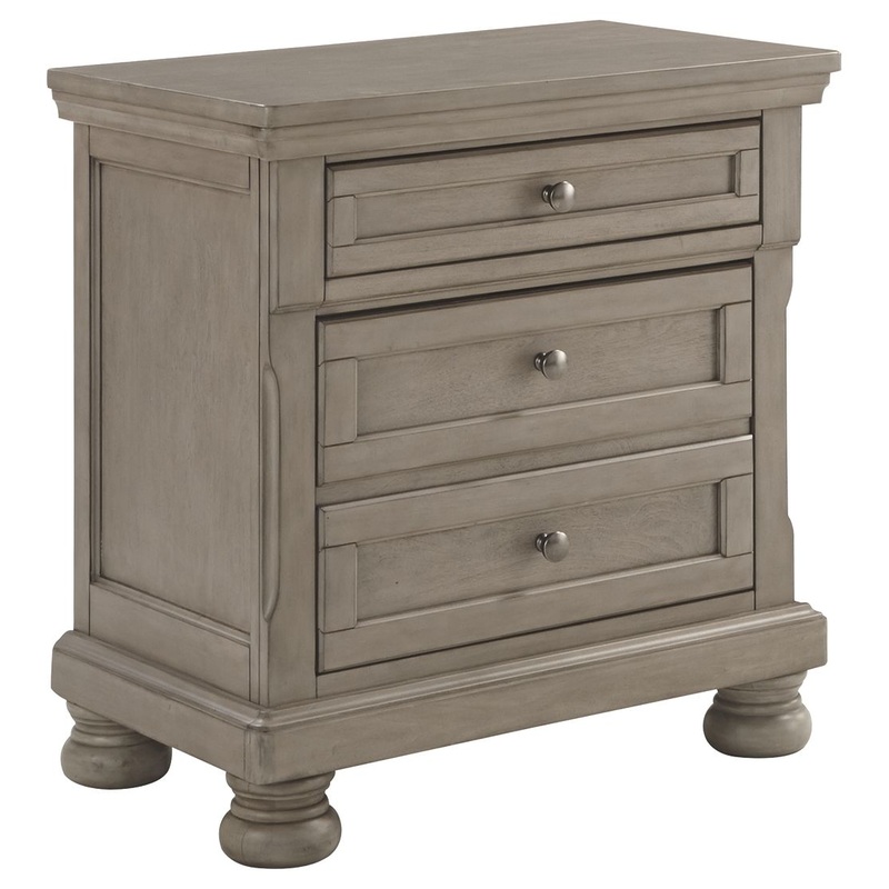 Lettner – Night Stand|Gray|2 Drawers