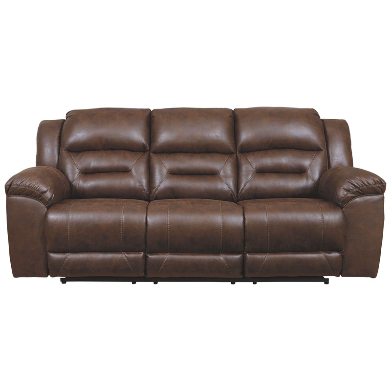 Stoneland – Reclining Sofa|Dark Brown|Light Brown