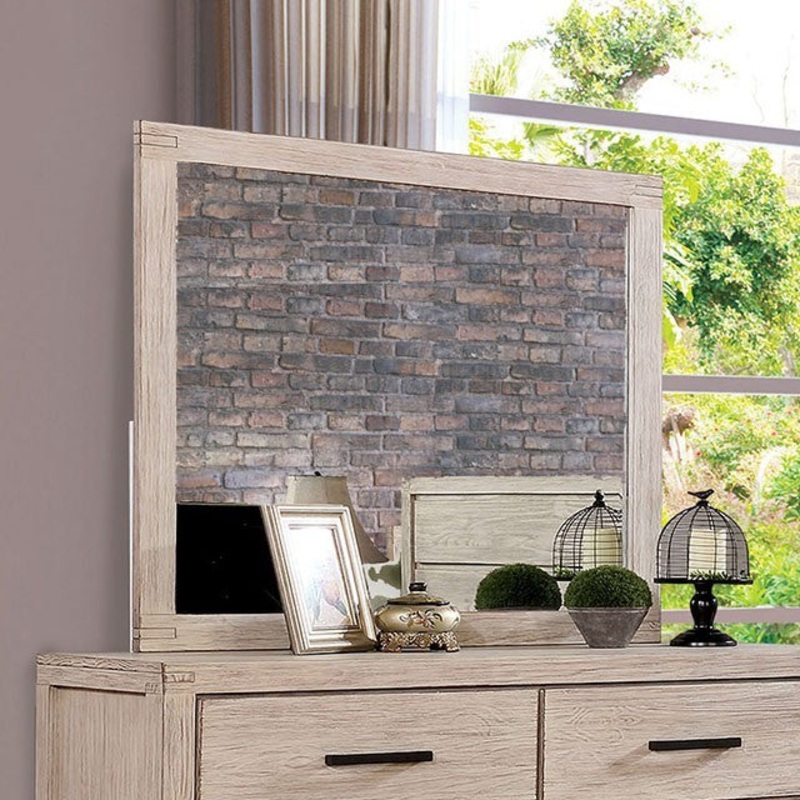STRASBURG MIRROR By FURNITURE OF AMERICA CM7382WH-M