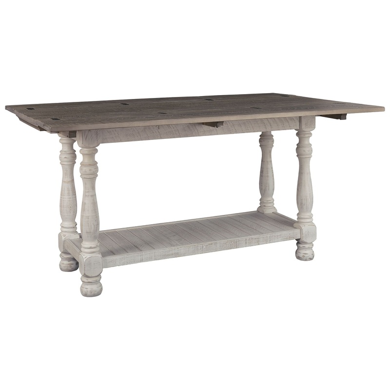 Havalance – Flip Top Sofa Table – Gray / White