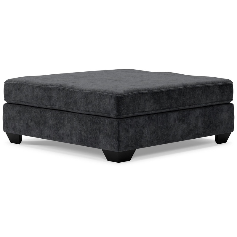 Lavernett – Oversized Accent Ottoman – Charcoal