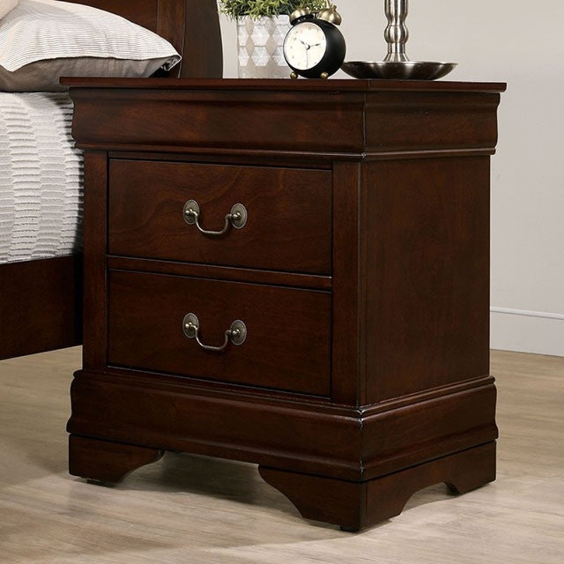 LOUIS PHILIPPE NIGHT STAND By FURNITURE OF AMERICA FM7866CH-N