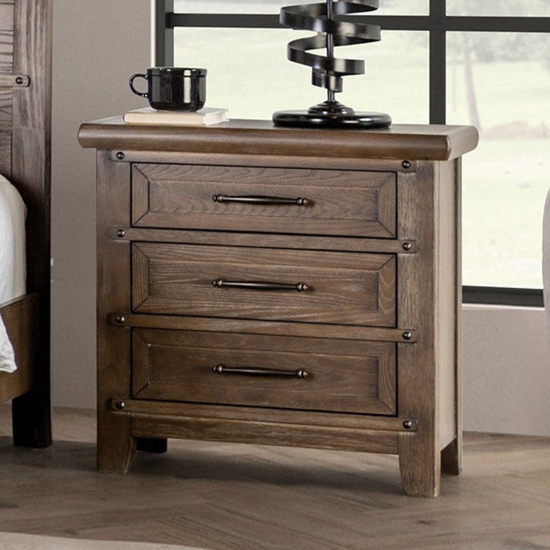 MERTHYR NIGHT STAND By FURNITURE OF AMERICA FM7431BR-N