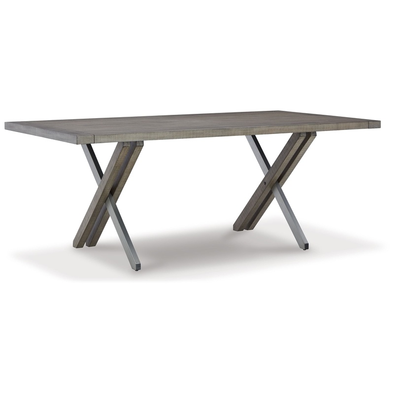 Krystanza – Rectangular Dining Room Table – Weathered Gray
