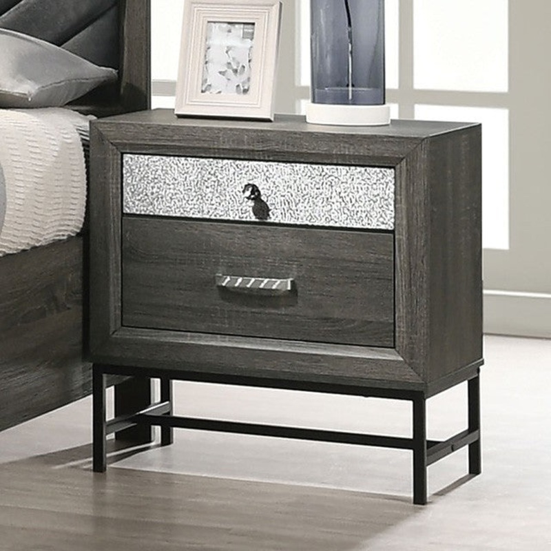 VOLETA NIGHT STAND By FURNITURE OF AMERICA FM7212GY-N