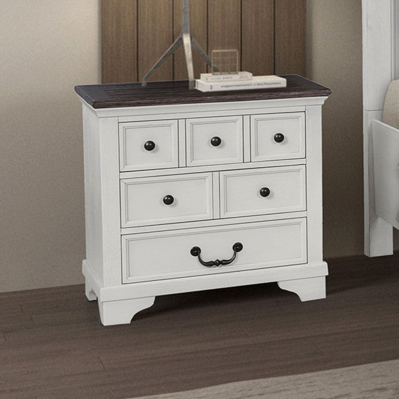 HAMPSTEAD NIGHTSTAND By FURNITURE OF AMERICA FM79014WH-N