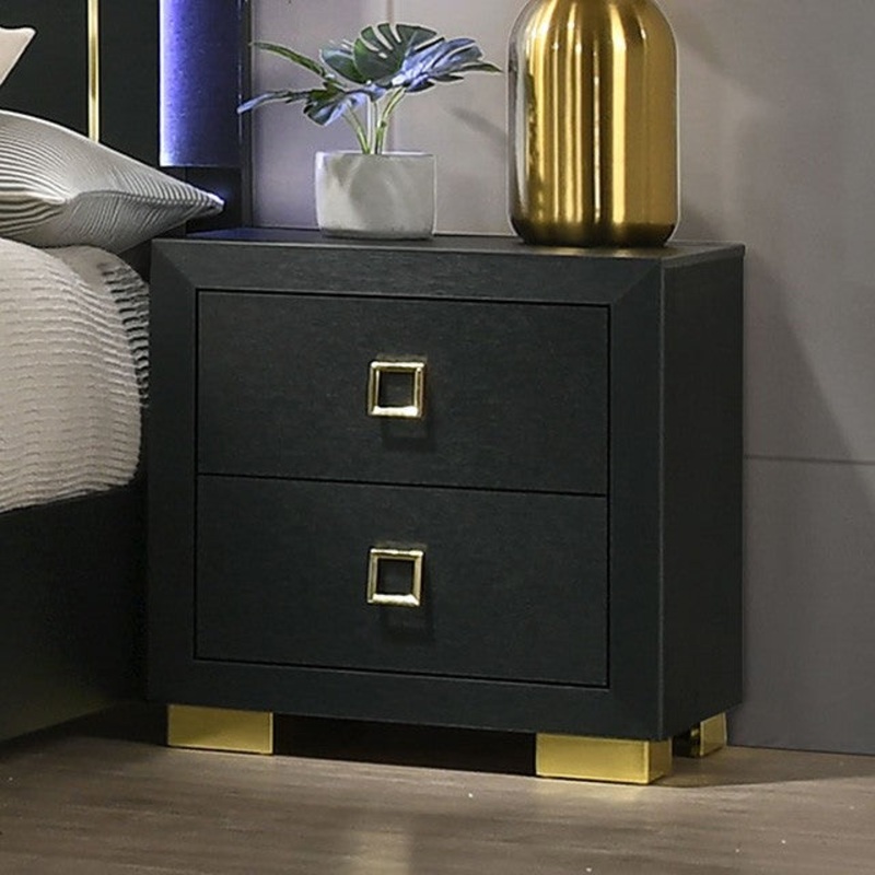 LATIMER NIGHTSTAND By FURNITURE OF AMERICA FM7270BK-N