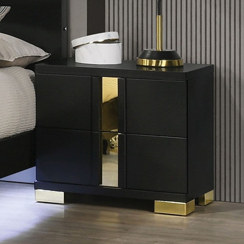 LILLESTROM NIGHTSTAND By FURNITURE OF AMERICA FM7217BK-N