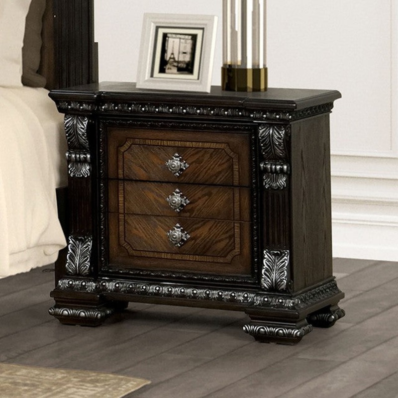 PROMENADE NIGHTSTAND By FURNITURE OF AMERICA FM70002DB-N