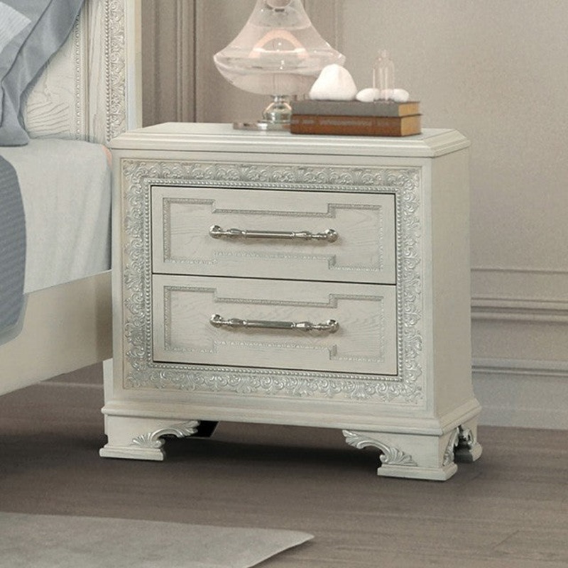 STELLA MIA NIGHTSTAND By FURNITURE OF AMERICA FM70000WH-N