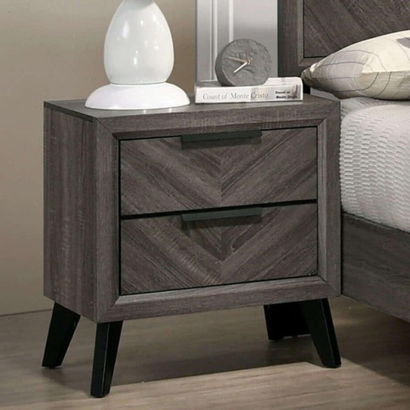 VAGAN NIGHT STAND By FURNITURE OF AMERICA CM7472GY-N