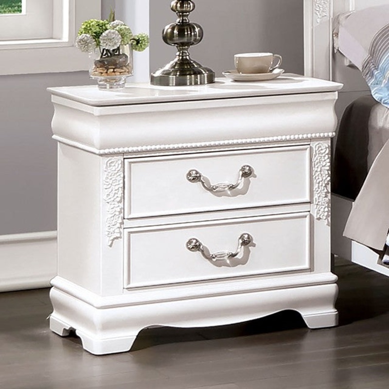 ALECIA NIGHT STAND By FURNITURE OF AMERICA CM7458WH-N