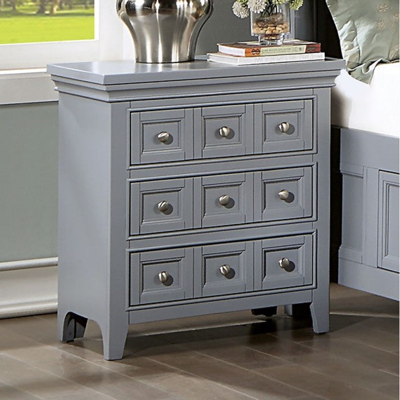 CASTLILE NIGHT STAND By FURNITURE OF AMERICA CM7413GY-N