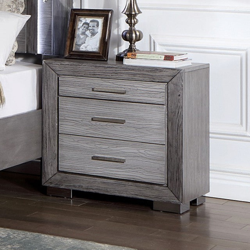RAIDEN NIGHT STAND By FURNITURE OF AMERICA CM7468GY-N