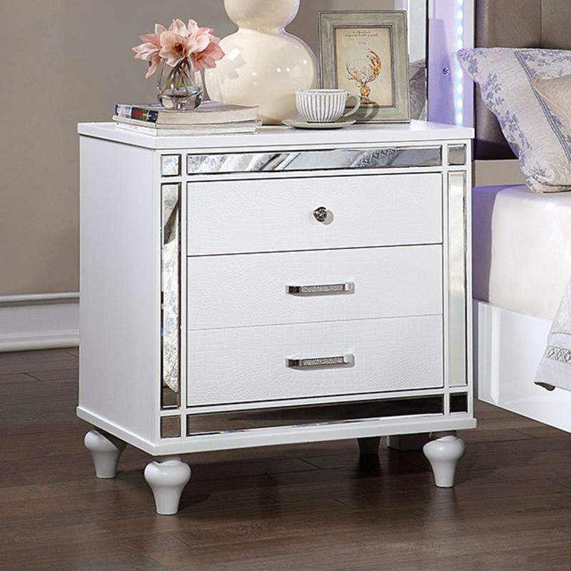 BRACHIUM NIGHT STAND By FURNITURE OF AMERICA CM7977WH-N