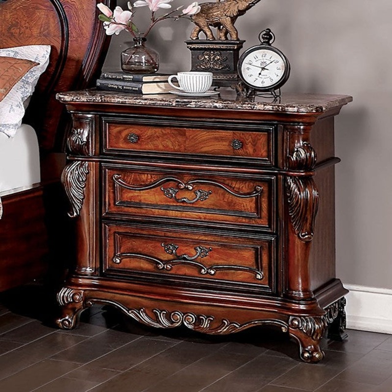 ROSEWOOD NIGHT STAND By FURNITURE OF AMERICA CM7183N