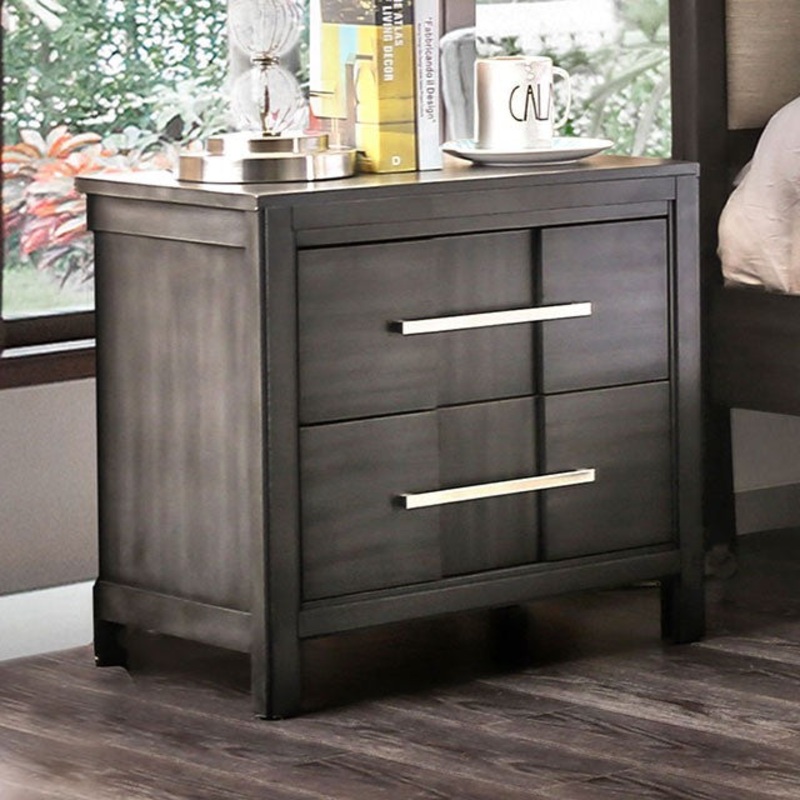 BERENICE NIGHT STAND By FURNITURE OF AMERICA CM7580GY-N