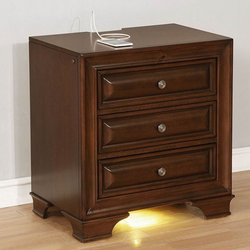 BRANDT NIGHT STAND By FURNITURE OF AMERICA CM7302CH-N