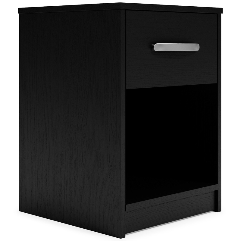 Finch – One Drawer Night Stand – 23 Height – Black