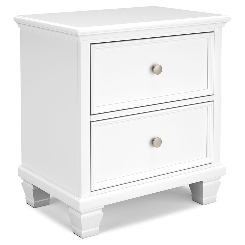 Fortman – Two Drawer Night Stand – White