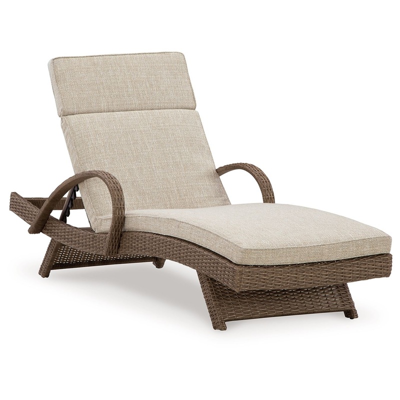 Beachcroft – Chaise Lounge With Cushion – Beige