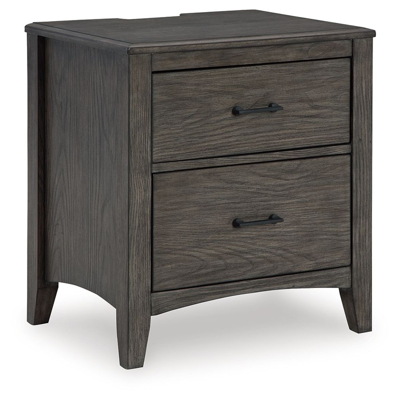 Montillan – Two Drawer Night Stand – Grayish Brown