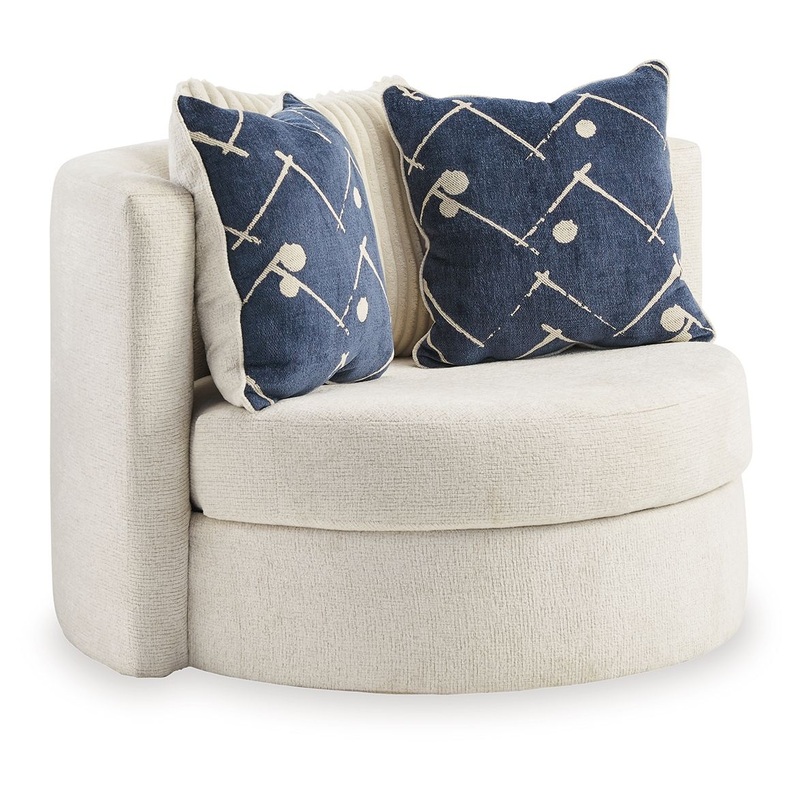 Padova – Swivel Accent Chair – Ivory