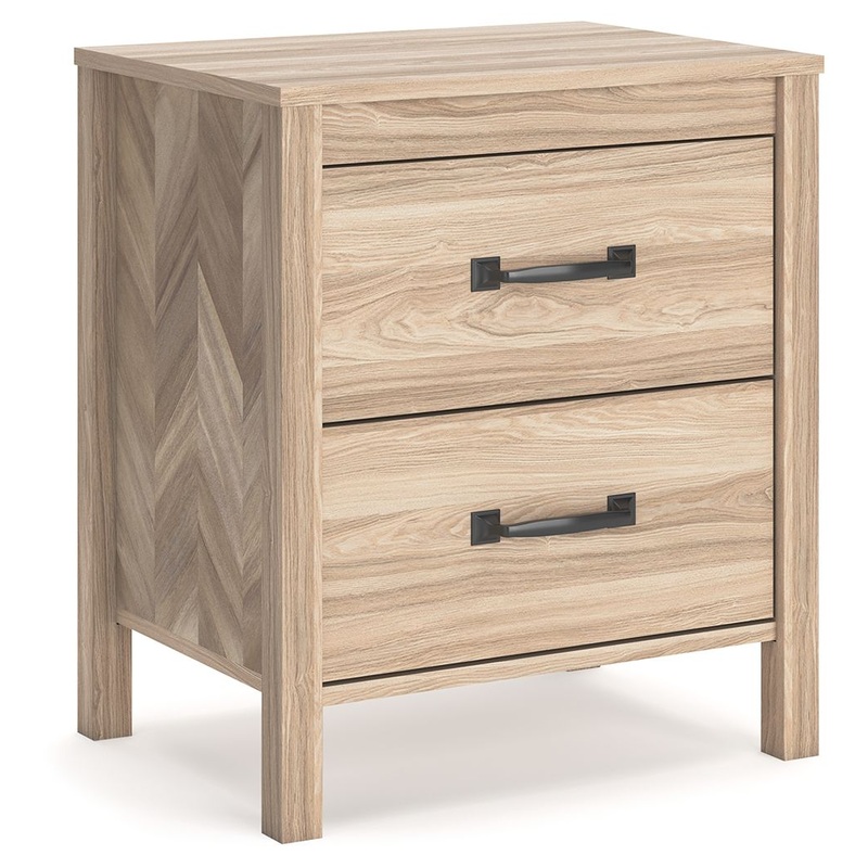 Battelle – Two Drawer Night Stand – Tan