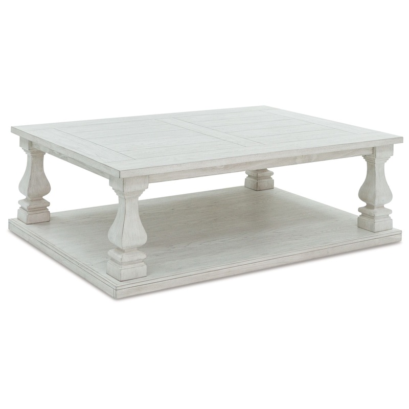Arlendyne – Rectangular Cocktail Table – Antique White