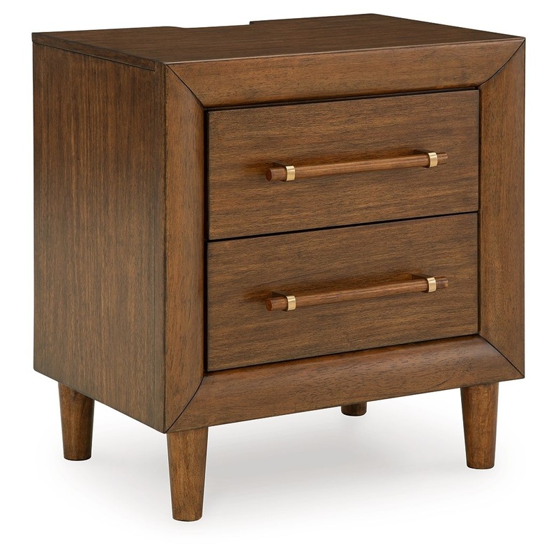 Lyncott – Two Drawer Night Stand – Brown
