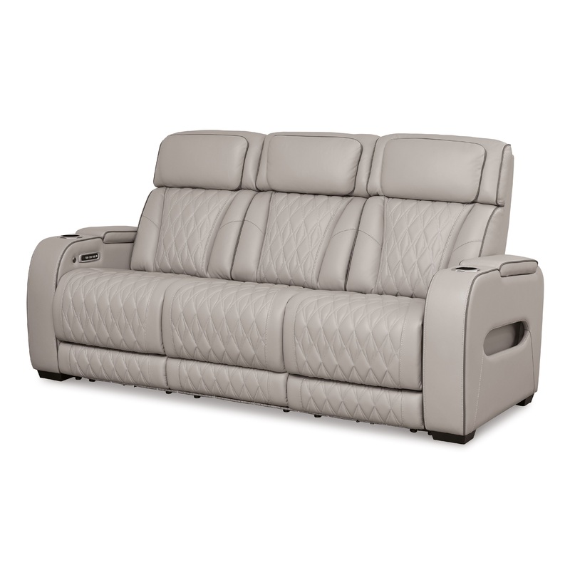Boyington – Power Reclining Sofa With Adj Headrest