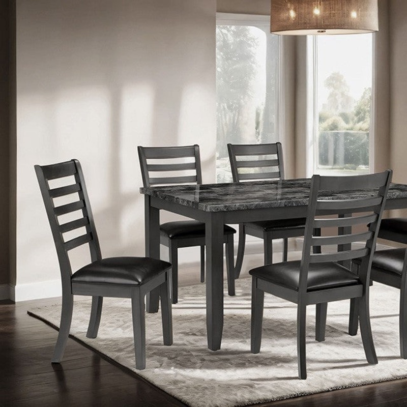 ADIA 7 PC. DINNING TABLE SET By FURNITURE OF AMERICA TM3110T-7PK