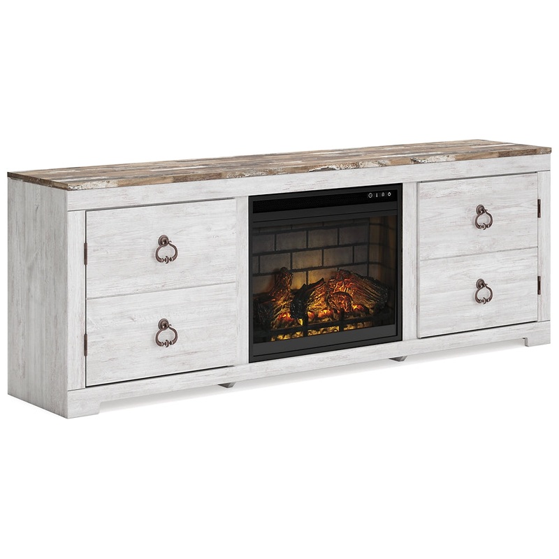 Willowton 72 TV Stand with Electric Fireplace
